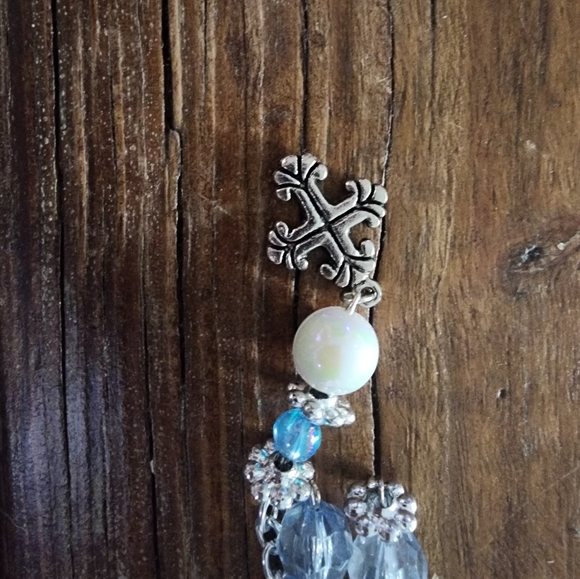 Handmade keychain with multicolor accent beads (#2) - Picture 3 of 6